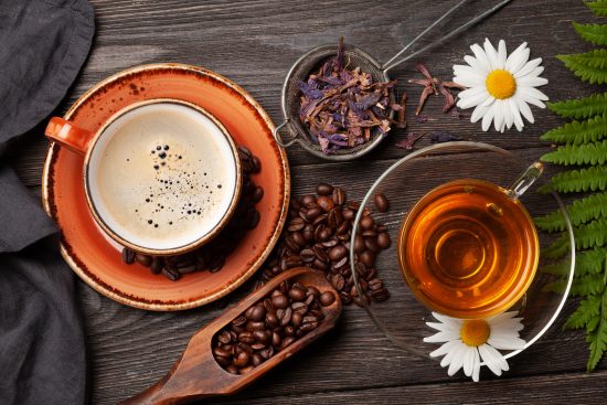 Cafe versus Te, mejores opciones