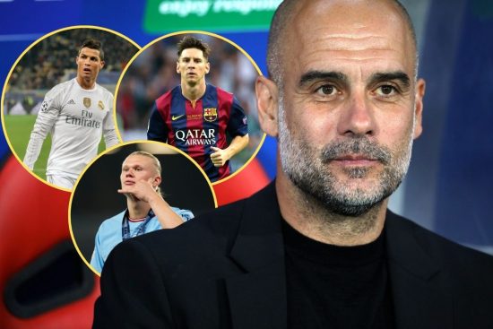 Guardiola cree que Haaland puede superar a Messi y Cristiano