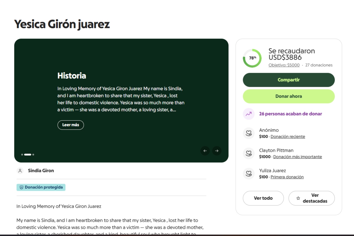 Yesica Girón Juárez, Tennessee, violencia doméstica MundoNOW