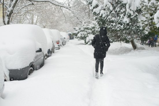 Nevadas cubren noreste de EEUU