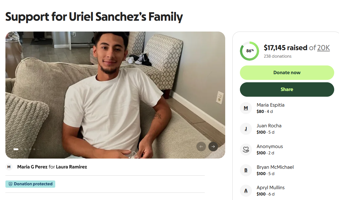 uriel, gripe, apotyo, familia, comunidad, Uriel Sánchez flu death in California