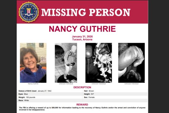Detienen persona de interés, FBI, cuenta Bitcoin MundoNOW, Nancy Guthrie kidnapping investigation