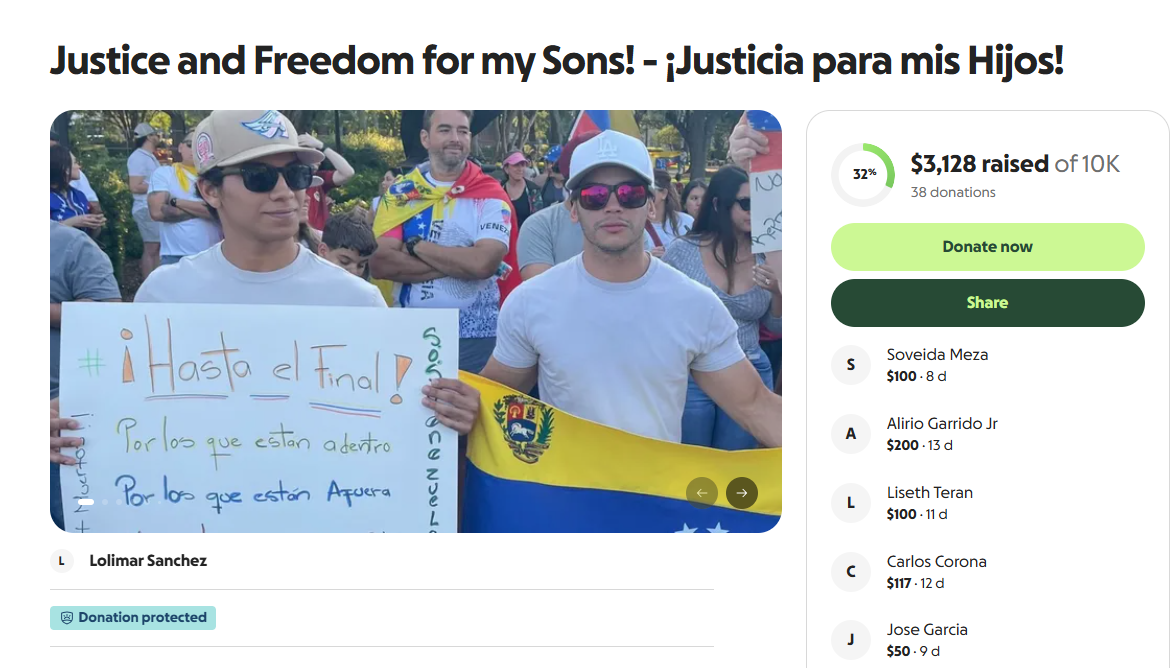 jovenes, venezolanos, gofundme, apoyo, detenidos, Immigrants Detained Despite Valid Documents